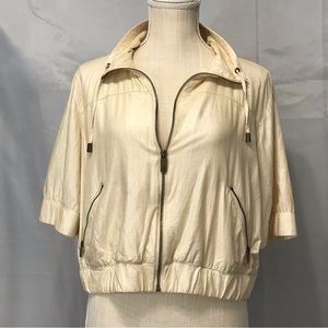 Zenergy by Chico’s, cropped off-white jacket. Size 1. (HANG)